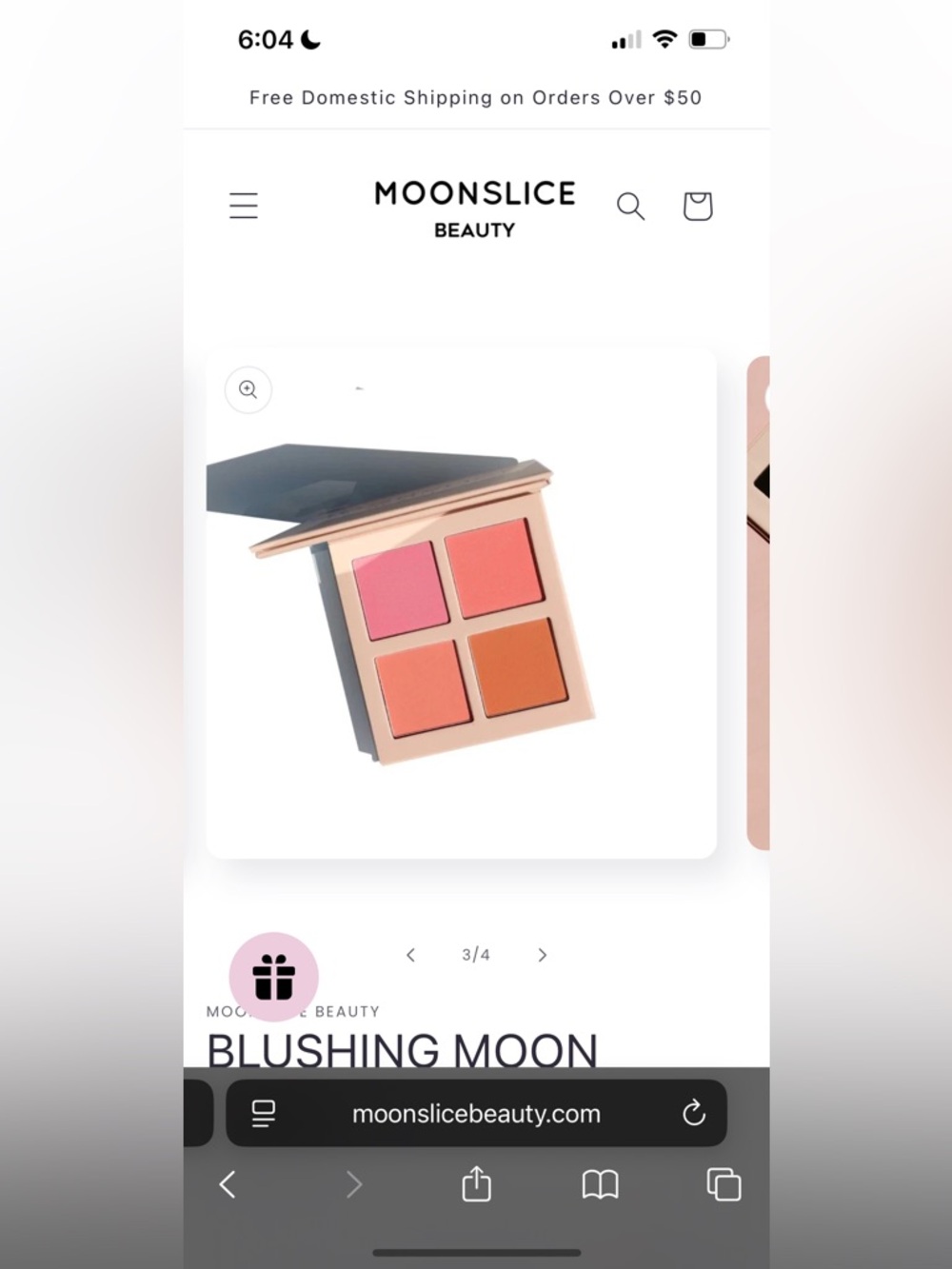 Moonslice Beauty Blushing Moon, 4 Universal Blushers, NIB, Brand New - Picture 4 of 5